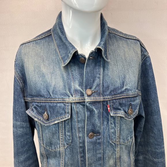 Excellent Condition LEVI'S Button Up denim Trucker Jacket Size: XL - Picture 4 of 16